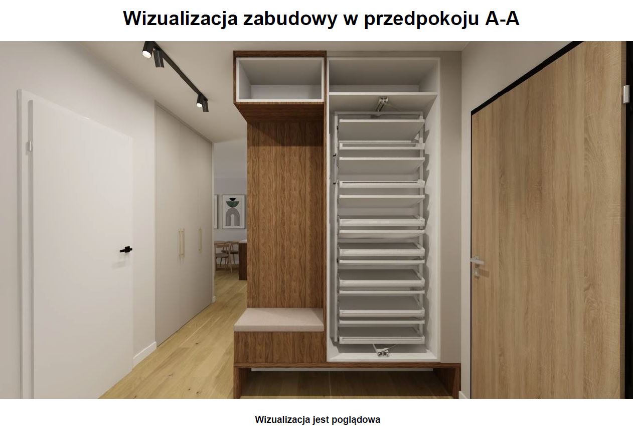 Wizualizacja przedpokoju I Cargo na buty