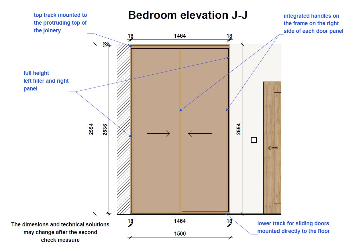 Sliding door wardrobe design