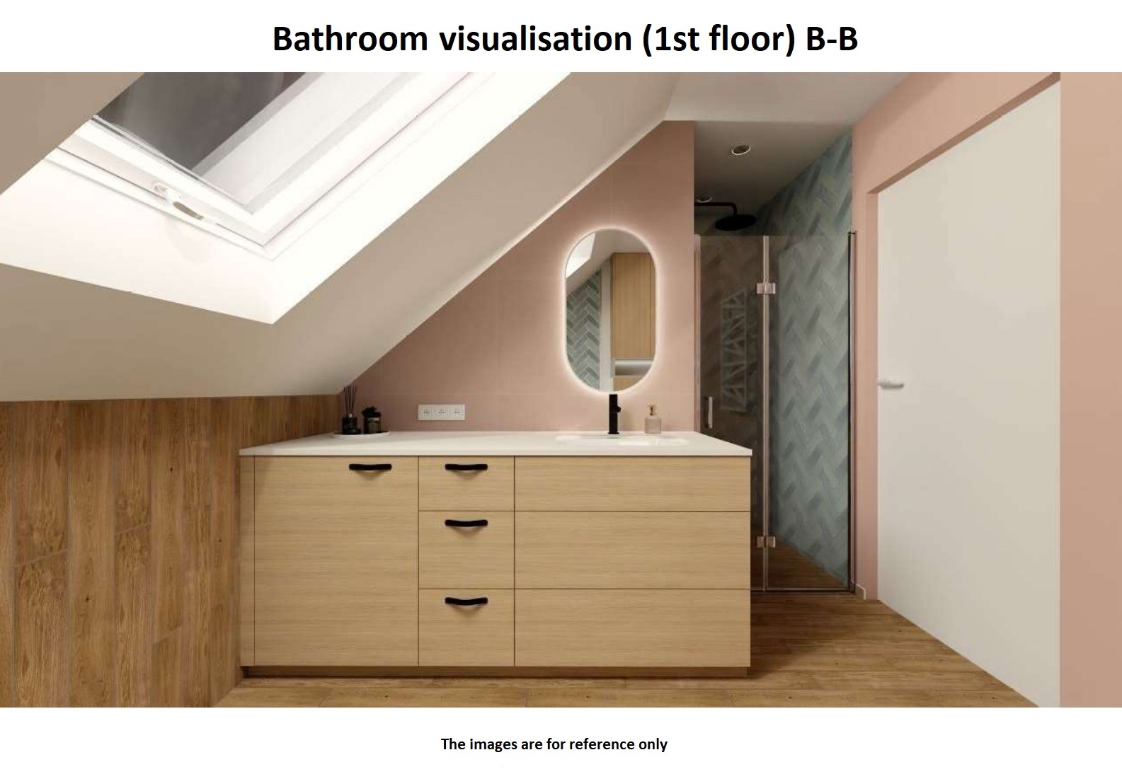 Bathroom built-in cabinetry visualization – I